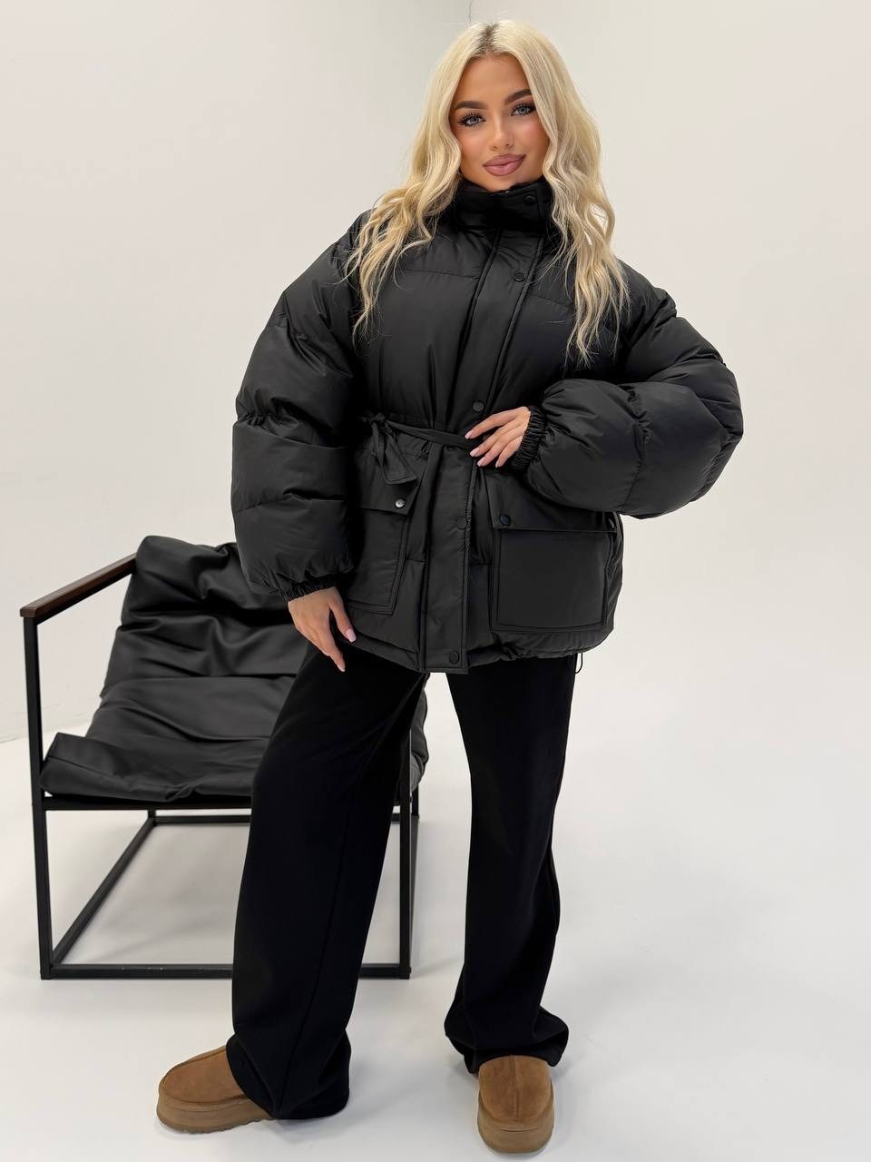 куртка зимняя на кулисках shmatovashop 558148025,куртка оверсайз,куртка пуховик,куртка,куртка женская