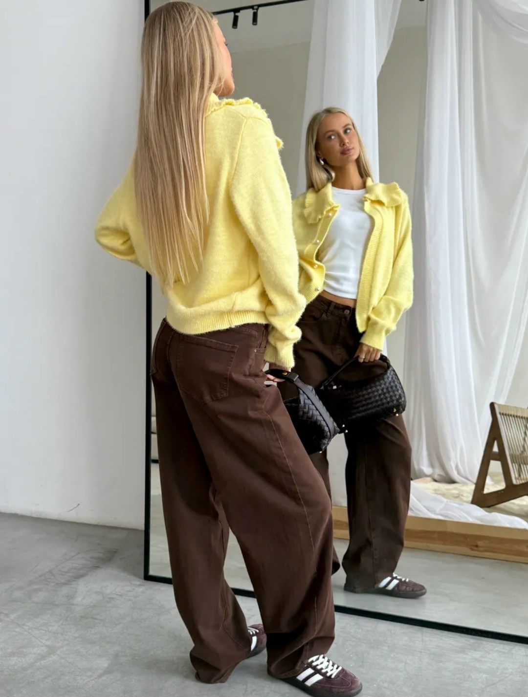 джинсы коричневые широкие с высокой посадкой y2k багги emporiov,брюки модные,коричневые джинсы,джинсы женский