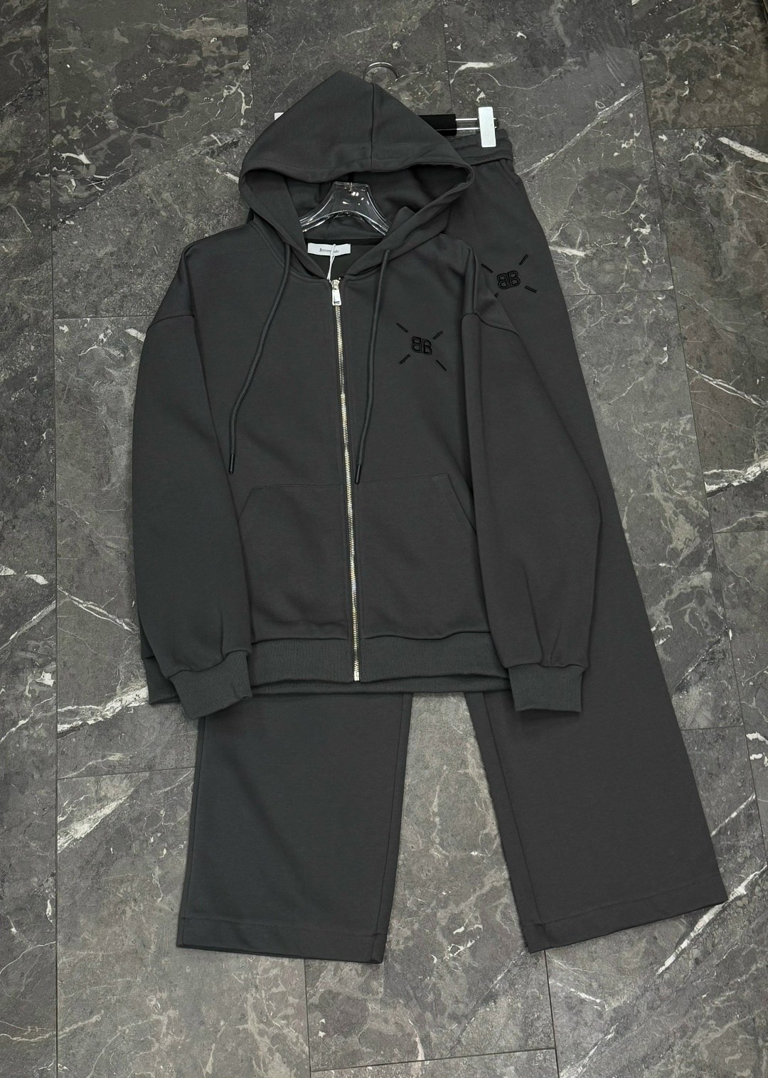 костюм спортивный со штанами палаццо и зип худи micca 362777071,спортивные женские костюмы,костюм спортивный,cпортивный костюм женский на флисе,спортивные костюмы на флисе