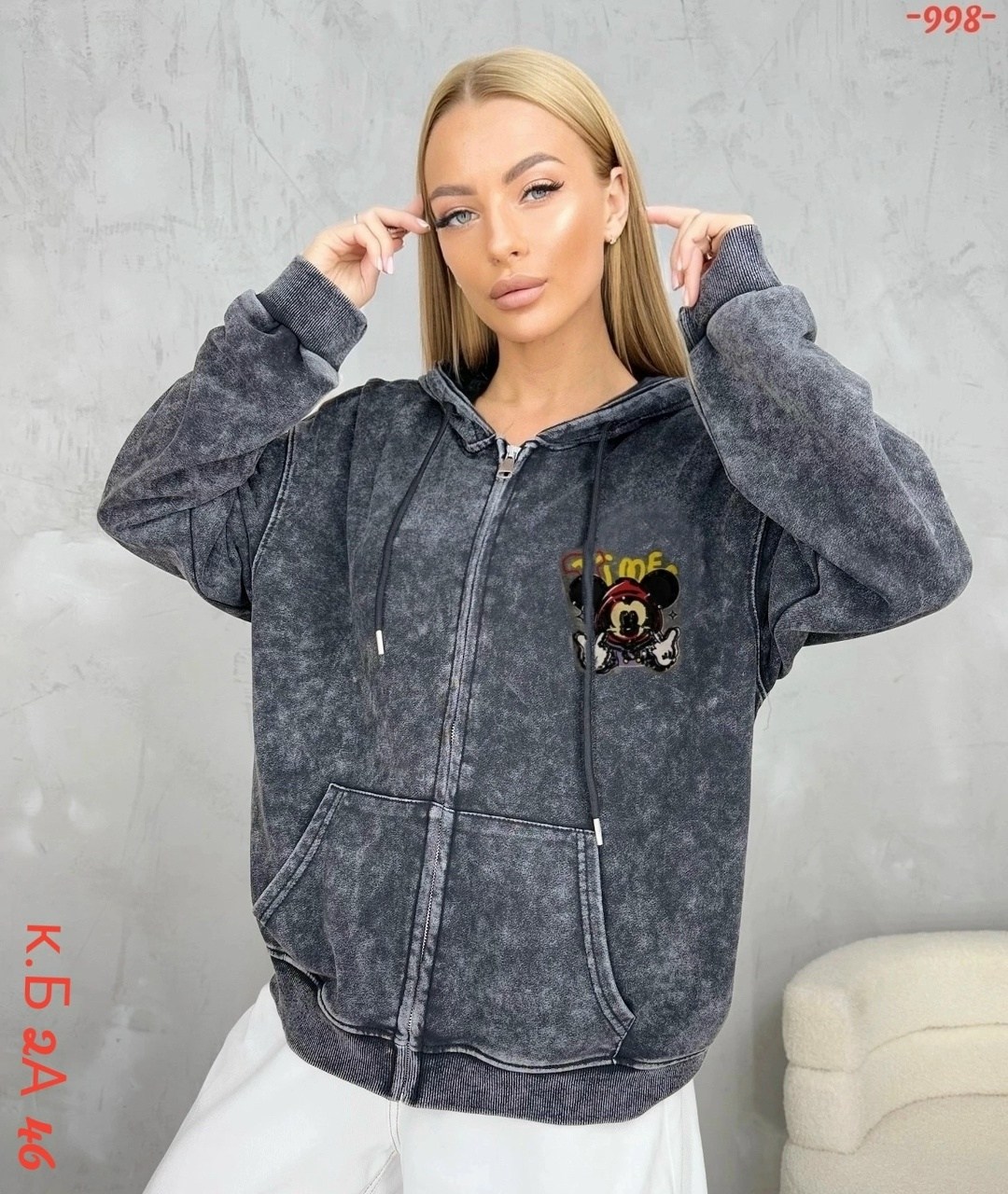 женская толстовка,толстовка с капюшоном и принтом микки мауса,свитшот оверсайз с принтом "микки маус",модная толстовка,толстовка для девочек
