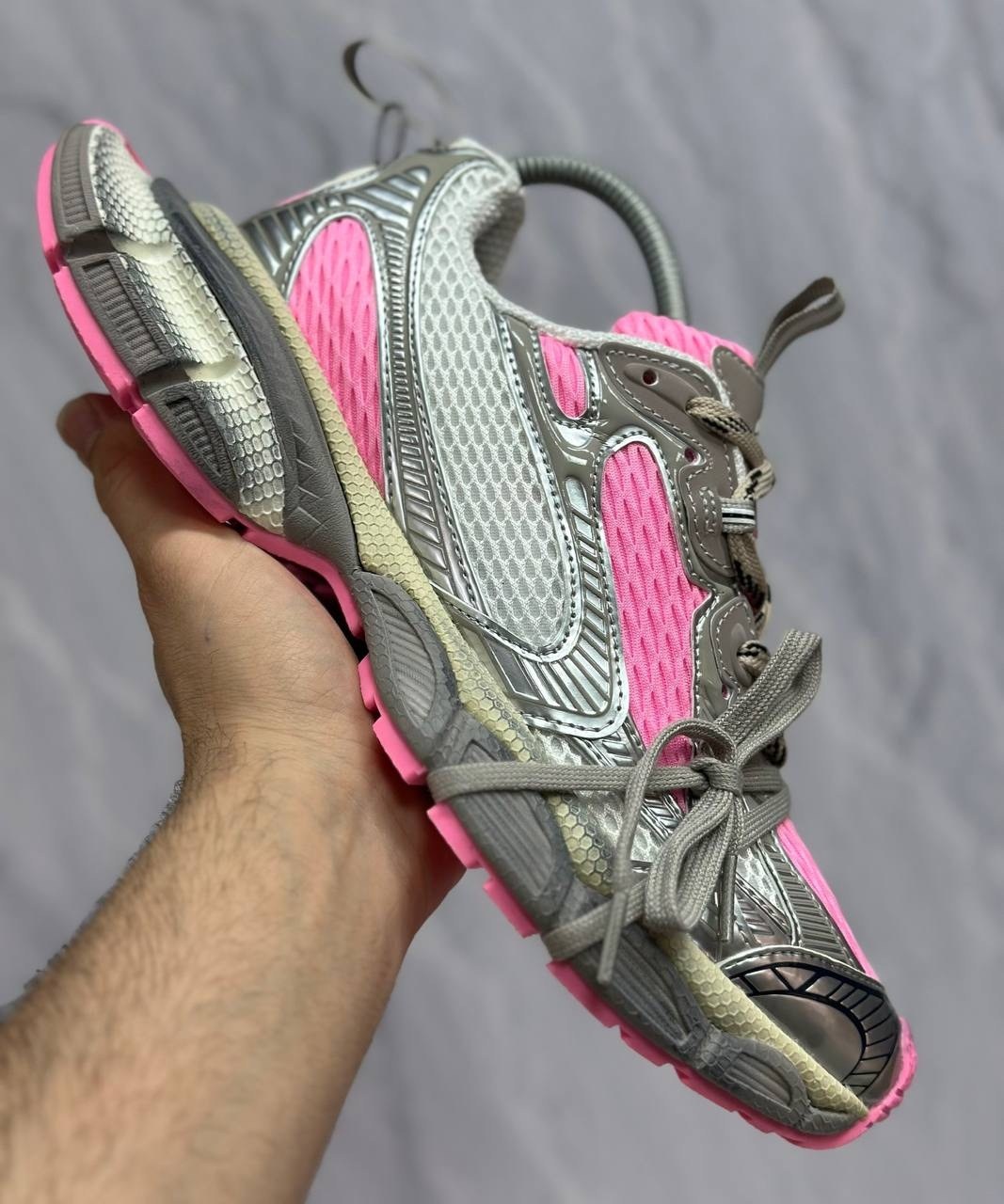 серо-розовые женские кроссовки 3xl balenciaga,женские кроссовки balenciaga,кроссовки balenciaga,женские кроссовки balenciaga 3xl серебристые с розовым,кроссовки balenciaga 3xl chunky розовый серый