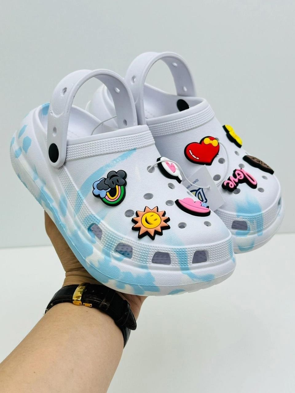 кроксы детские,кроксы женские открытые,,шлепанцы детские,кроксы шлепки с джибитсами