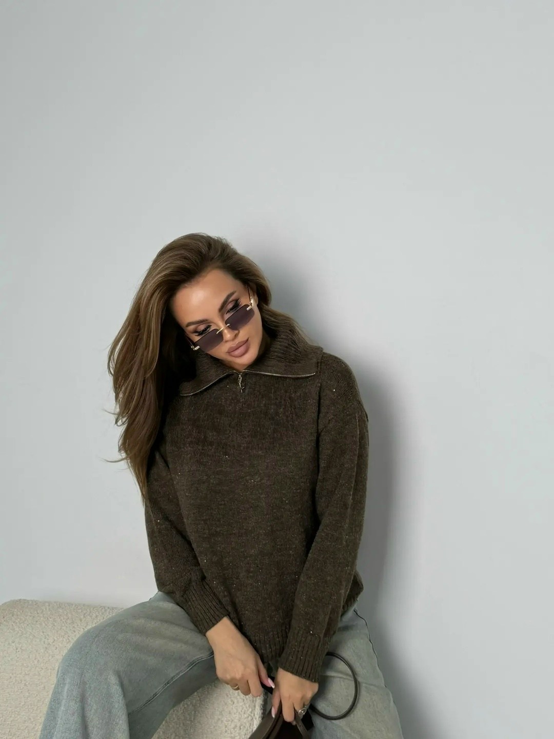 джемпер,свитер,кофта с горлом,джемпер оверсайз,женская кофта