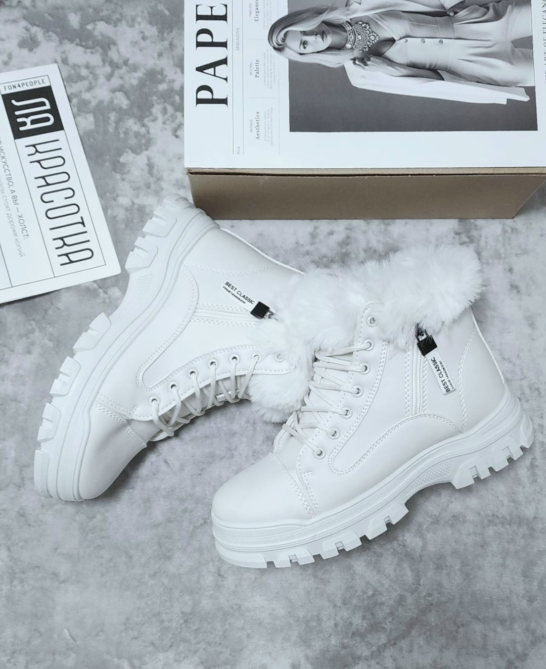,светлые зимние ботинки женские,зимняя женская ,ботинки зимние женские,белые зимние ботинки женские