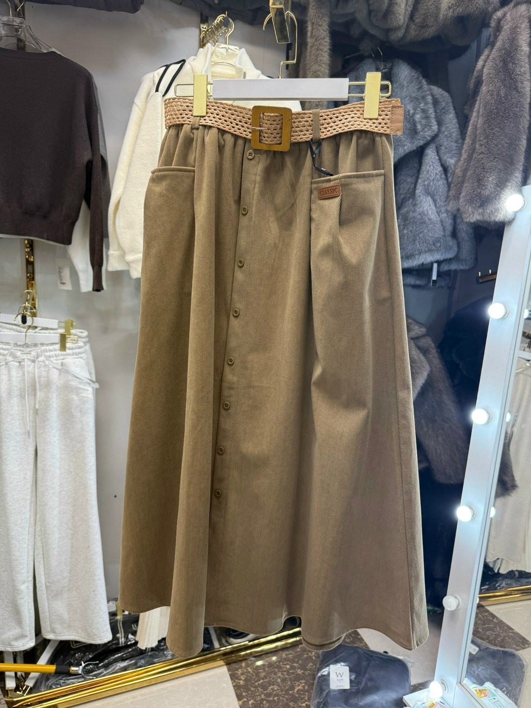 юбка средней длины,юбка женская длинная,юбка с поясом,юбка вельветовая миди трапеция 42-48,юбка вельветовая миди