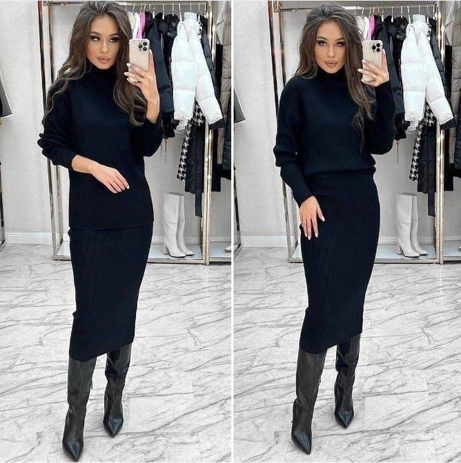 женский костюм ткань лапша кашемир,трикотажный костюм с юбкой теплый,костюм женский трикотажный,костюм (водолазка и юбка),костюм с юбкой лапша