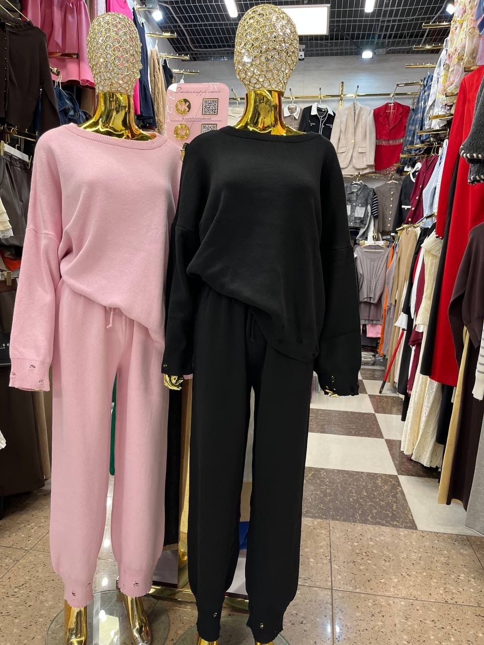 трикотажный костюм свободный крой,трикотажные костюмы,костюм свободного кроя,женский костюм,костюм из трикотажа