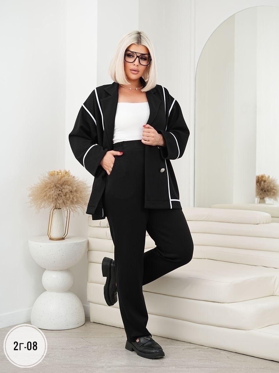 костюм женский,костюм женский брючный,костюм брючный двойка с пиджаком pimari,стильный костюм,костюм