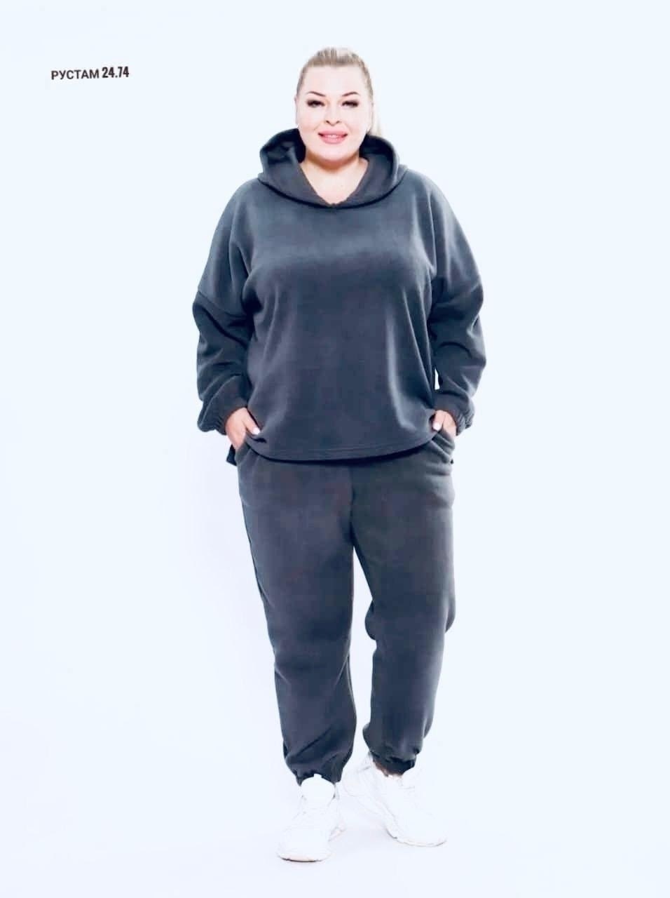 спортивные костюмы на флисе,флисовый костюм женский,костюм с начесом стиль oversize - xx - 399 - изумрудный,костюм женский,костюм с начесом стиль oversize - xxi - изумрудный