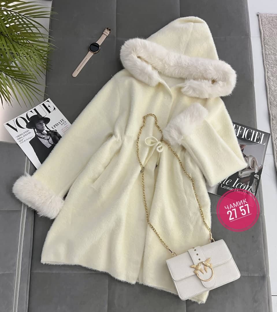 меховое пальто с капюшоном,женское кашемировое пальто с капюшоном,пальто теплое,пальто с капюшоном женское,меховое пальто