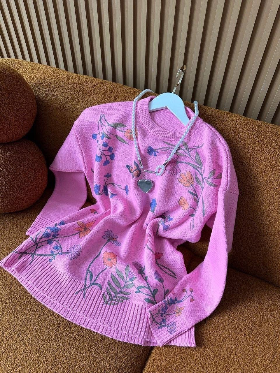 кофта оверсайз с принтом,кофта оверсайз,свитшот женская,голубой свитшот,джемпер голубой