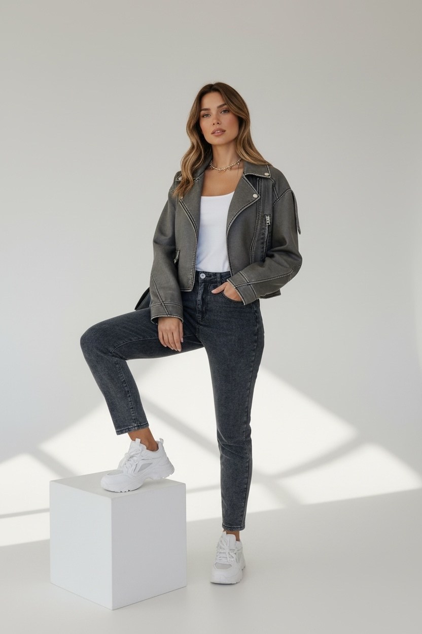 косуха винтажная куртка кожаная oversize серая mony,женская кожаная куртка косуха,куртка косуха,кожаная куртка косуха,кожаная куртка