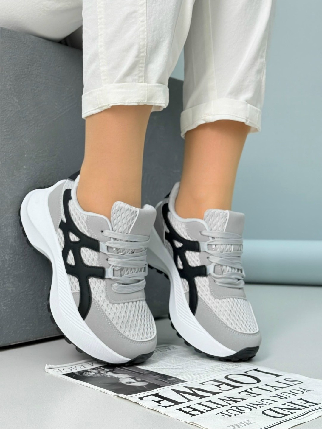 кроссовки женскиe,комбинированные кроссовки,кроссовки,кроссовки серые,кроссовки для женщин