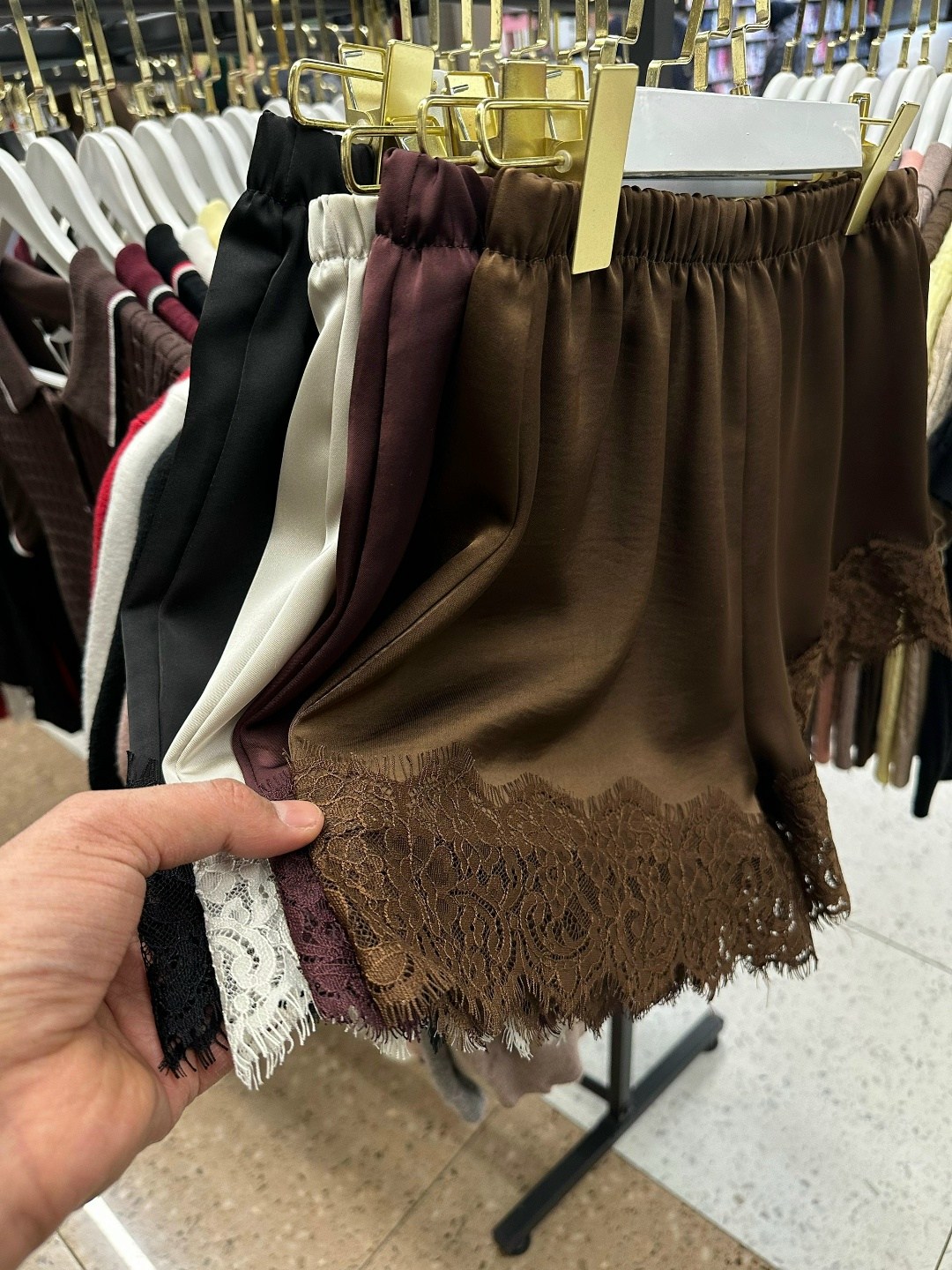 шорты кружевные,шорты с кружевом,меховые шорты,шорты женские,повседневные шорты