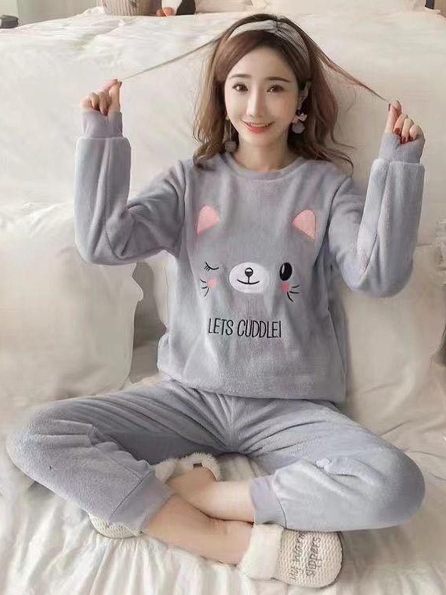толстые теплые фланелевые пижамные комплекты для женщин,теплая пижама,женская пижама,комплект пижама,женская пижама с длинным рукавом