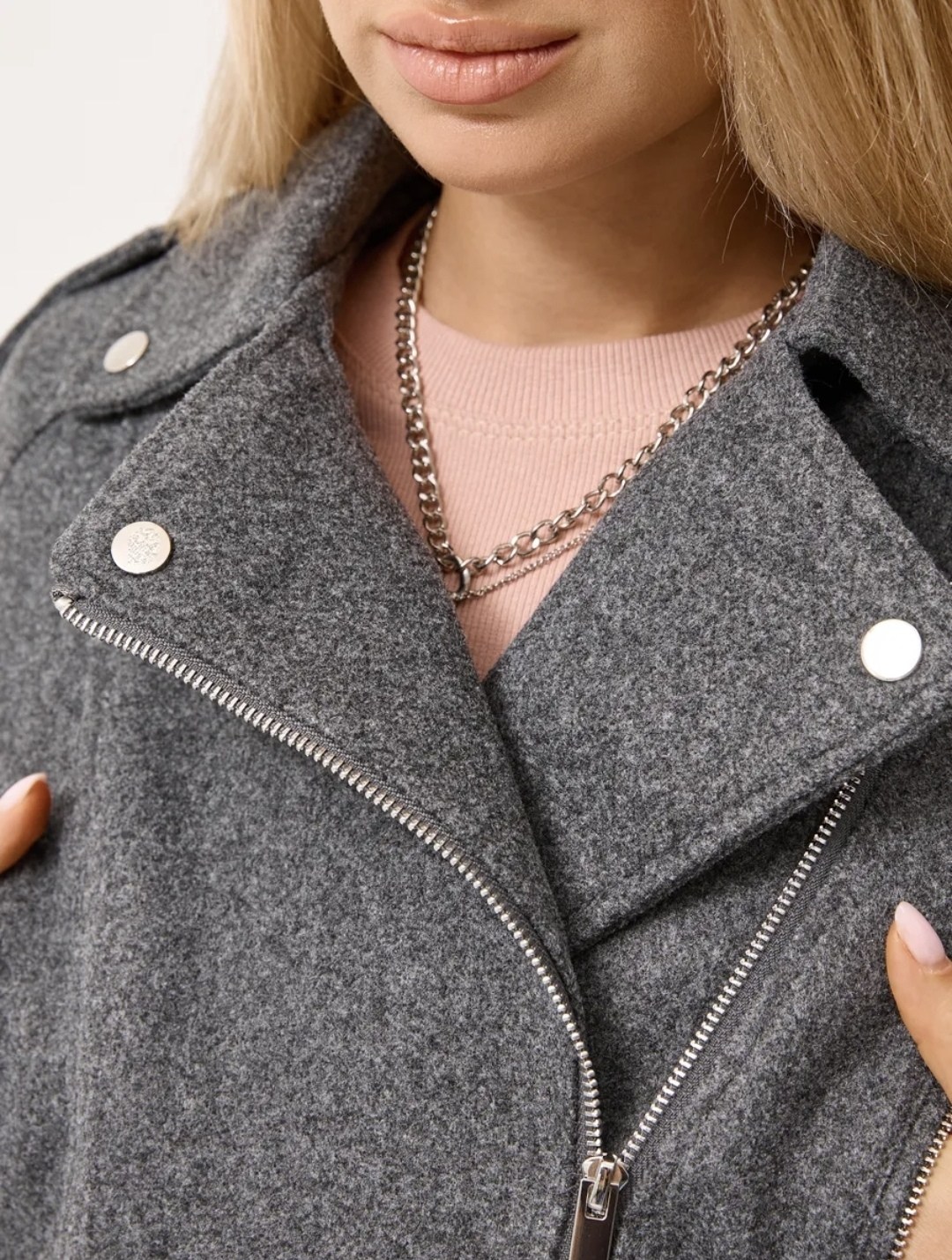 пальто косуха шерстяное демисезонное me lo 213240001,пальто косуха шерстяное демисезонное me lo цвет темно-серый,куртка из пальтовой ткани серая,пальто косуха,серое пальто