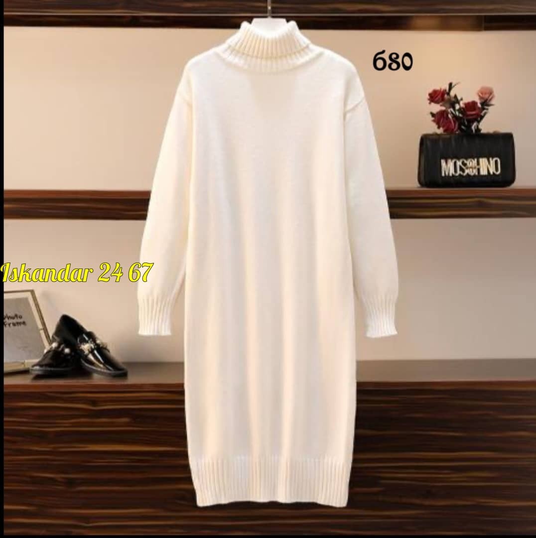 теплое платье свитер,вязаное платье-свитер женское с высоким воротом,платье свитер макси большой размер,платье-свитер женское вязаное однотонное с высоким воротом,вязаное платье свитер