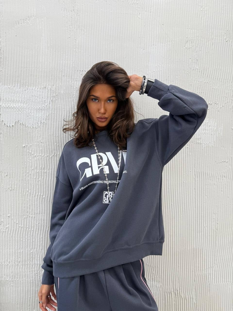 свитшот базовый оверсайз пепел osew,свитшот оверсайз aron style,оверсайз свитшот женский,оверсайз свитшот,свитшот женский оверсайз теплый