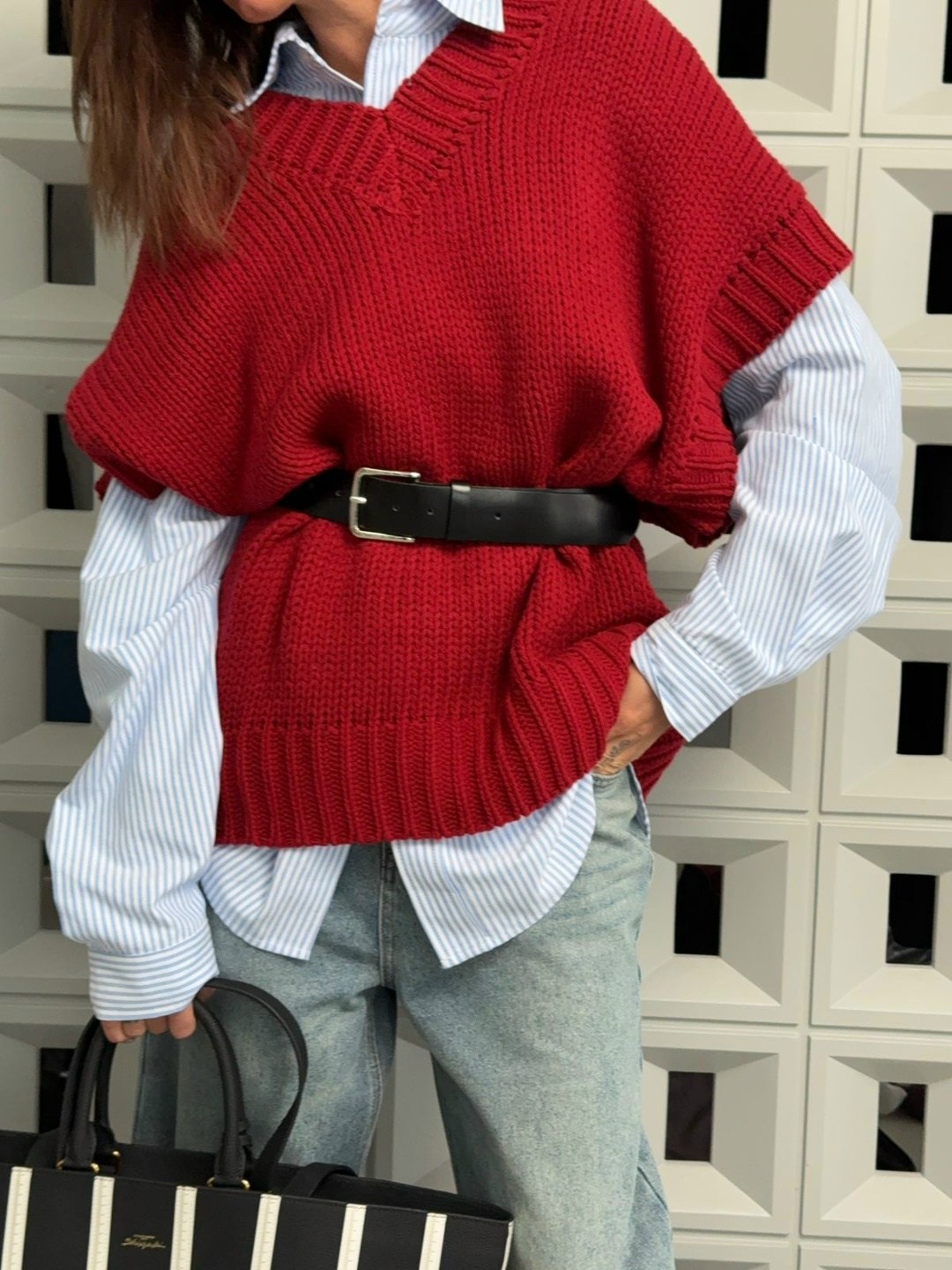 стильные образы,вязаный жилет,мода стиль,мода модная