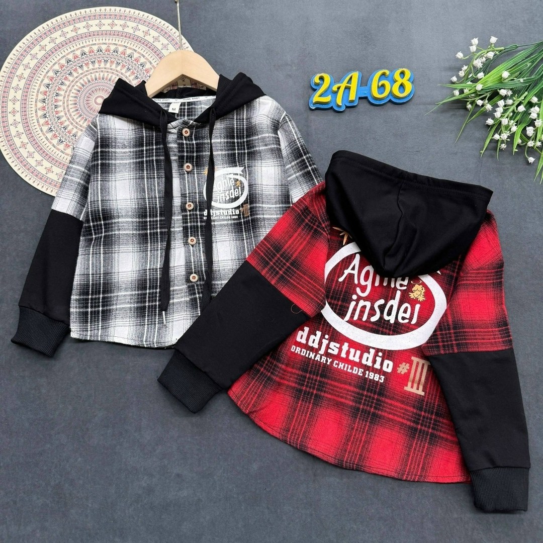 рубашка с капюшоном,рубашка в клетку с капюшоном,рубашка для мальчика,рубашка детская,рубашка с капюшоном для мальчика