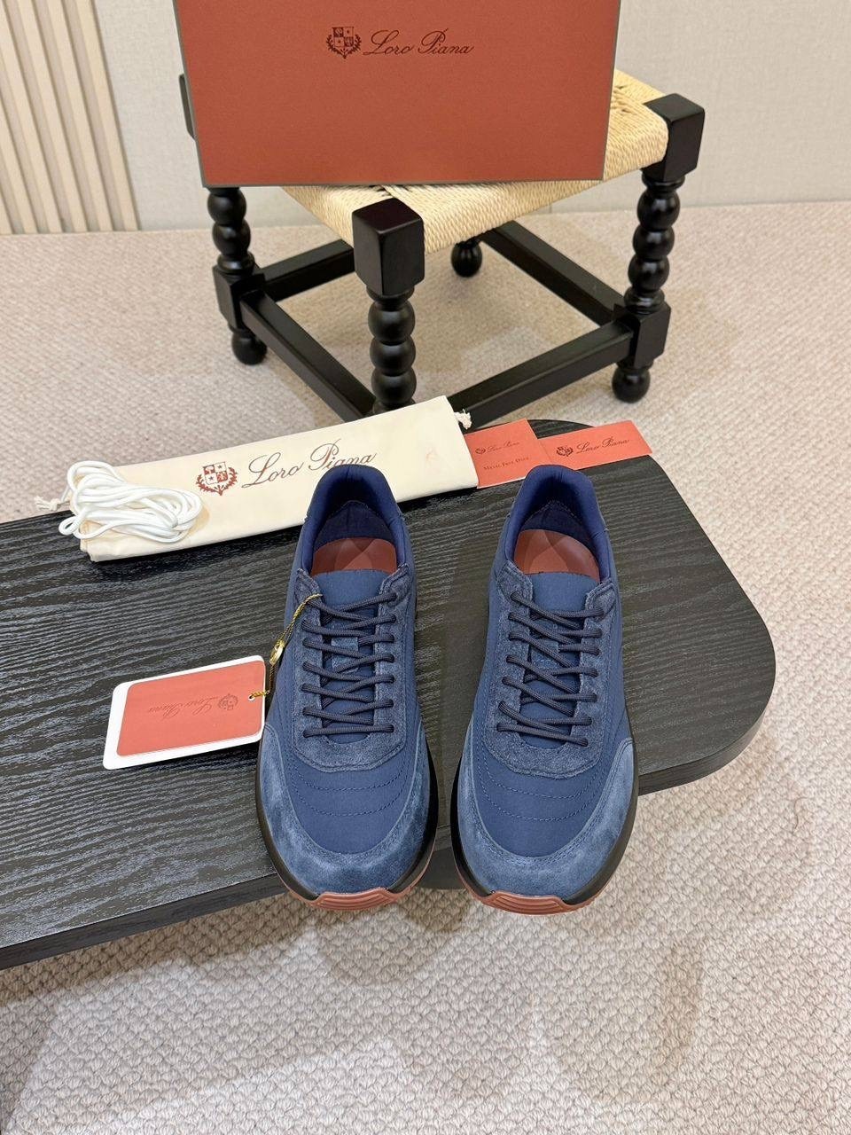 ,кроссовки loro piana,кроссовка мужской,loro piana замшевые кроссовки week end walk blue,мужской кроссовки