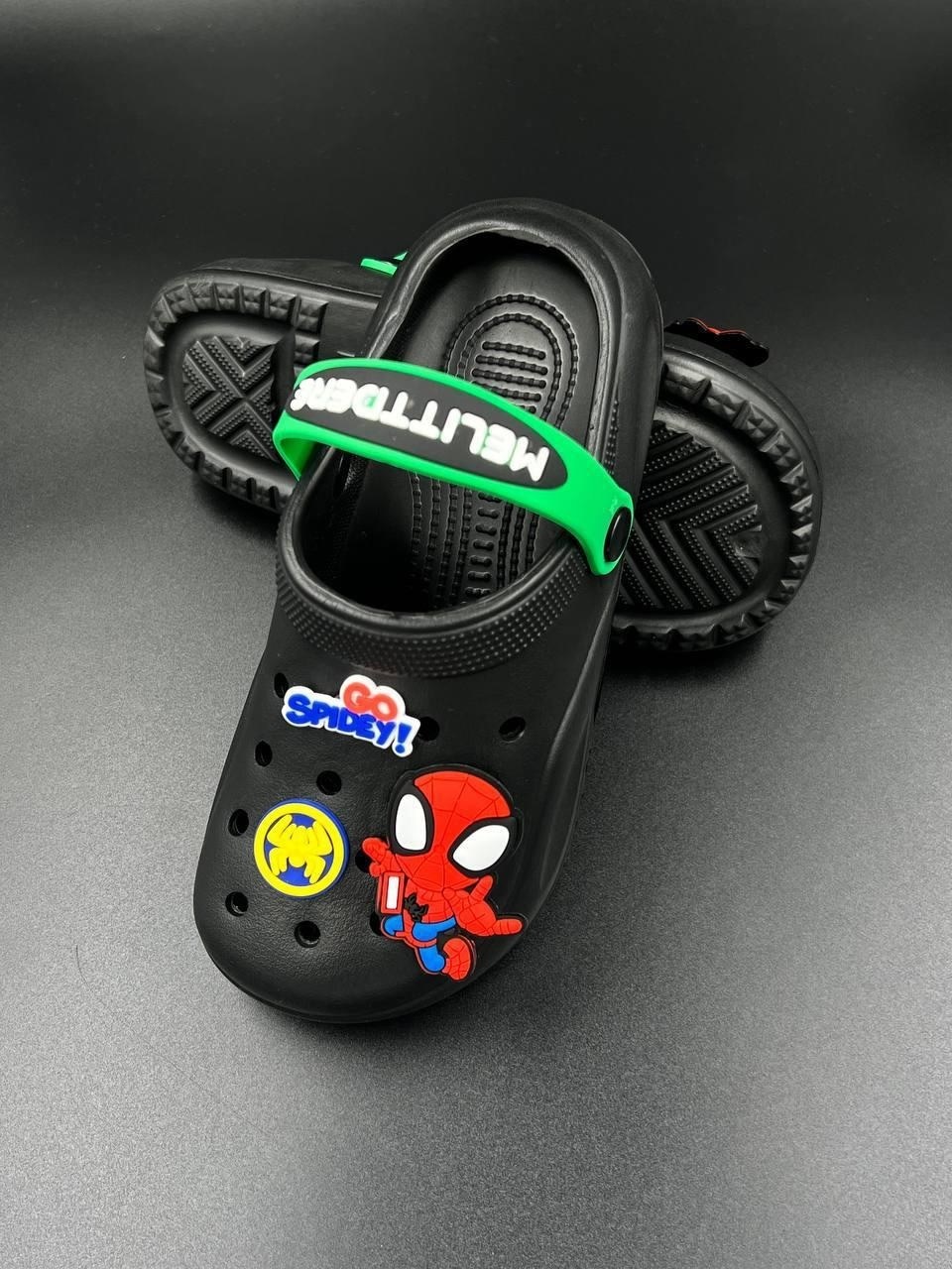 детские кроксы,крокс человек паук,,кроксы для мальчика,crocs spider man