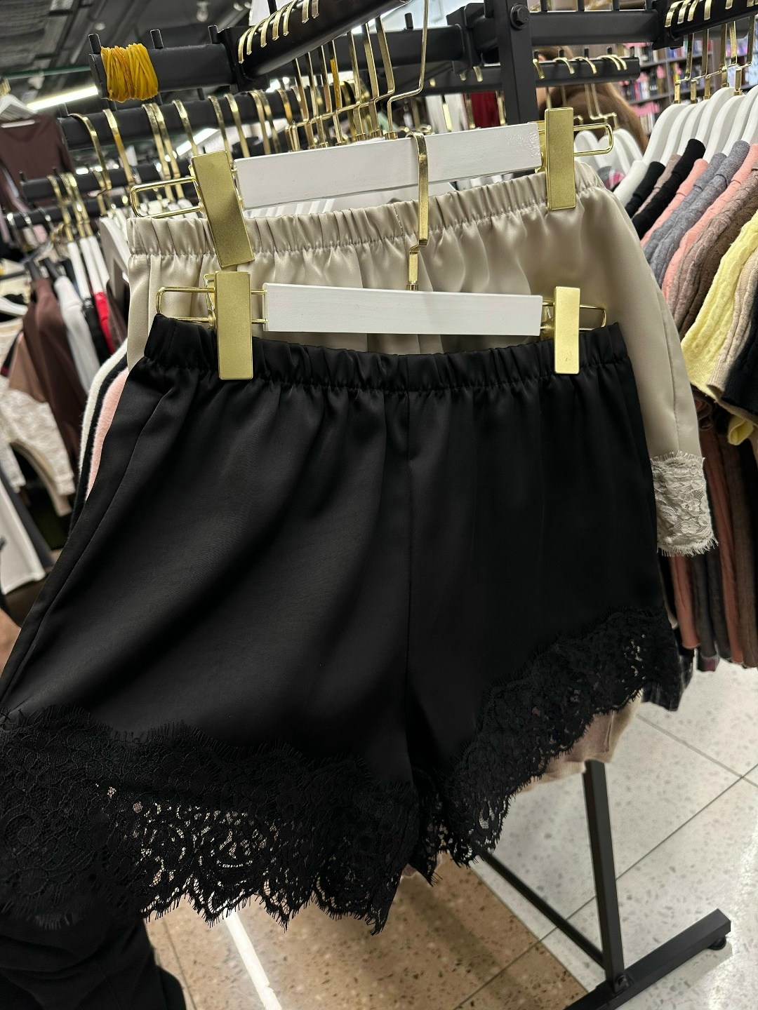 шорты кружевные,шорты с кружевом,меховые шорты,шорты женские,повседневные шорты