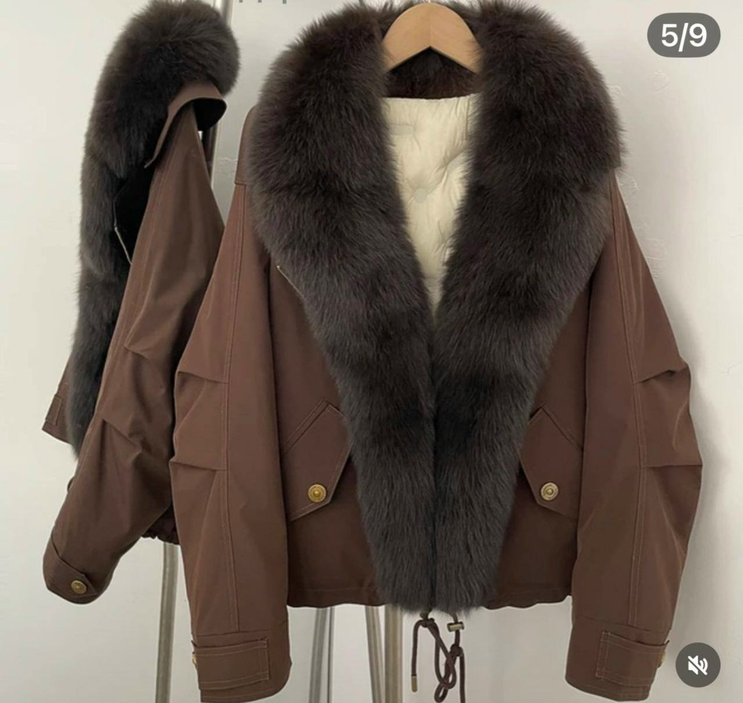 зимние женские куртки из лисьего меха,женская парка,парка с натуральным мехом,зимняя пальто,куртка с мехом