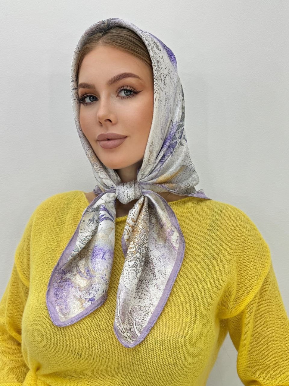 шелковый платок на голову и шею,платок,платки шелковые,платки женские,платок палантин