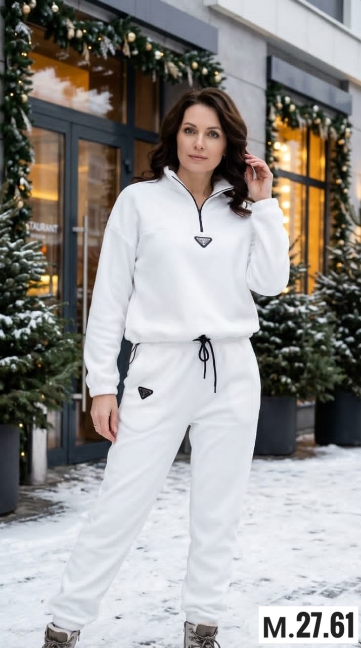 спортивный костюм женский на флисе,женский костюм с брюками 424 флисовый белый,костюм женский на флисе,костюм спортивные женские костюмы,женский спортивный костюм