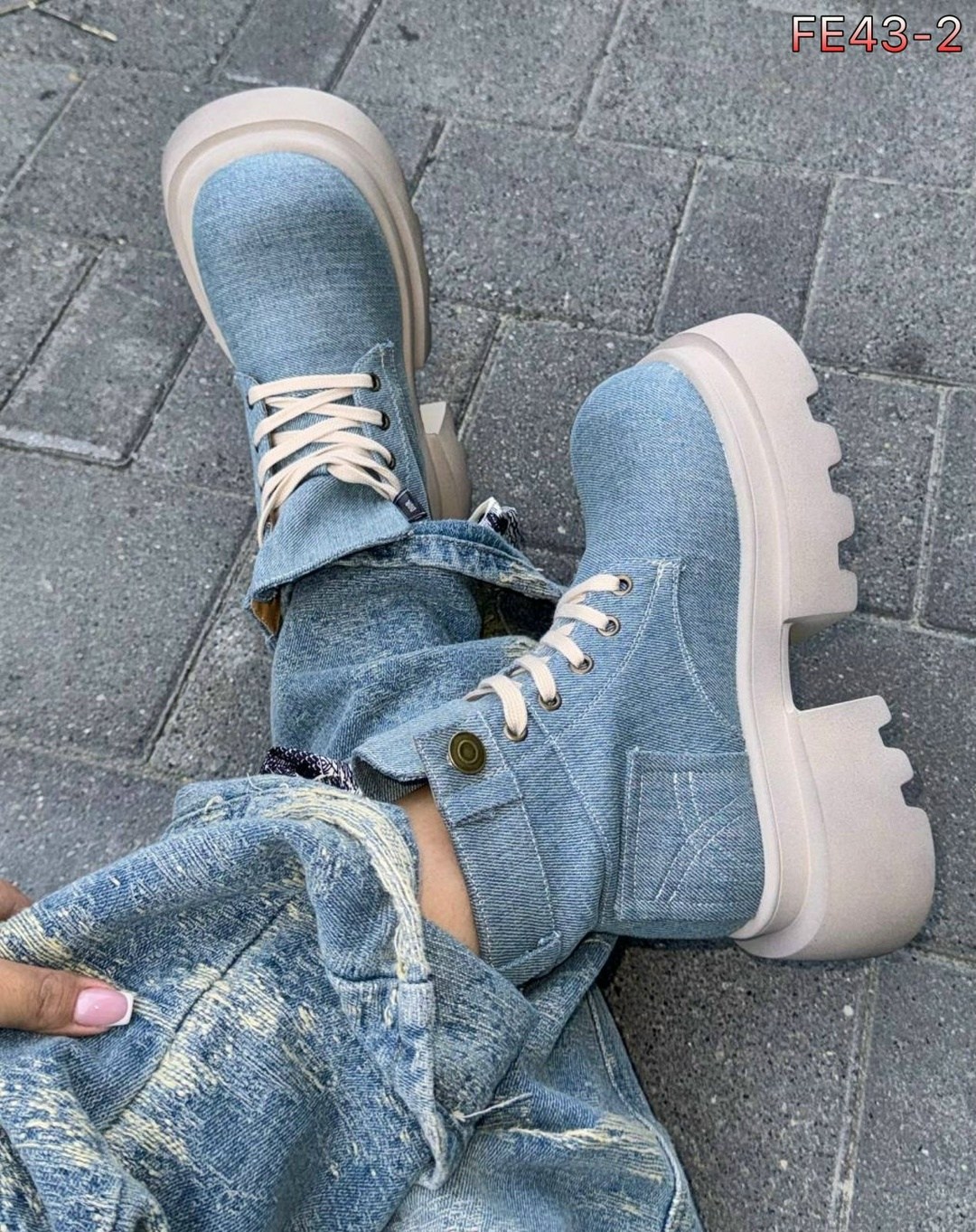 джинсовые ботинки,,женские ботинки,джинсовая ,ботинки модные