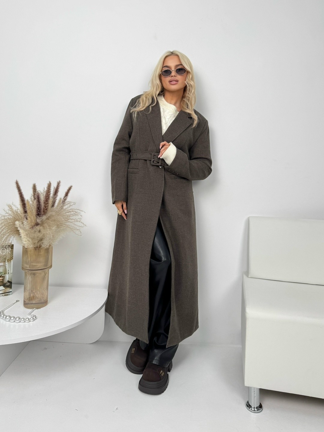 модели пальто,женское пальто fantazia mod 4644 графит,стильное пальто,модное пальто,пальто женское