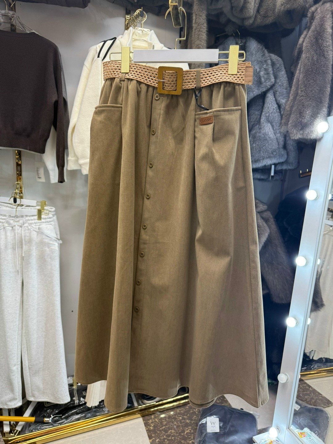 юбка средней длины,юбка вельветовая миди трапеция 42-48,юбка женская длинная,юбка с поясом,юбка