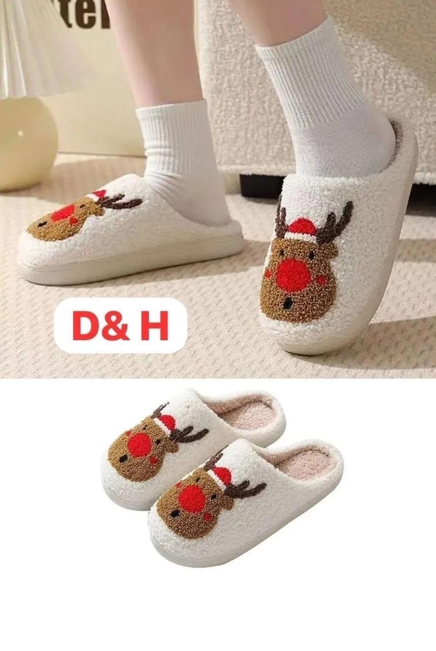 зимние домашние тапочки,домашние теплые тапочки,женские домашние тапочки,рождественские тапочки с оленями для женщин,тапочки домашние женские тапки комнатные