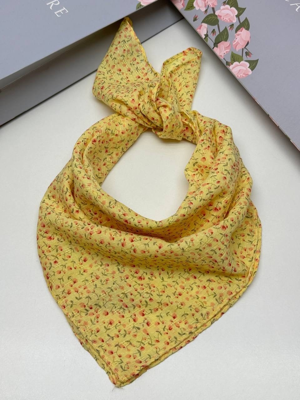 платок хлопковый,тонкиe платки,шарфы и платки,платки женские,платка