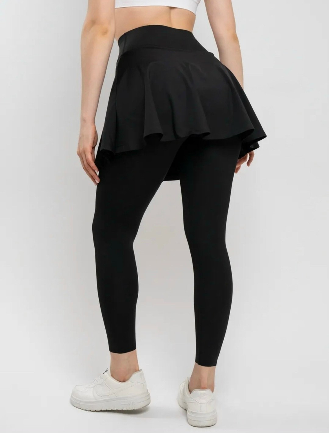 леггинсы спортивные со вшитой юбкой,юбка для фитнеса,мини юбка,юбка с лосинами,joyshaper теннисные леггинсы с юбкой и карманами для женщин