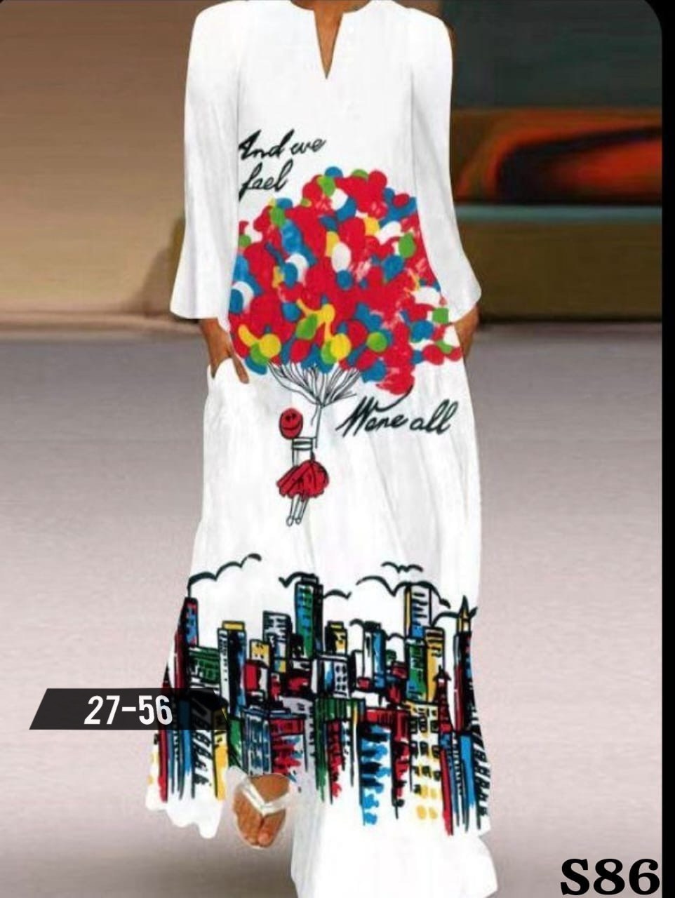 женское длинное платье с принтом,длинное платье женское,платье с длинными рукавами,модное платье,длинное платье для женщин