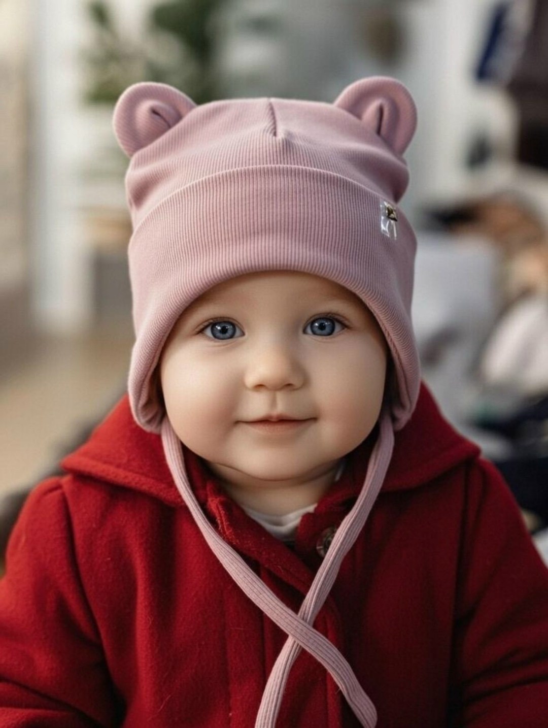 шапочка с ушками для новорожденных,детская шапочка,шапочка для малыша,шапочка для новорожденного,шапки для девочек