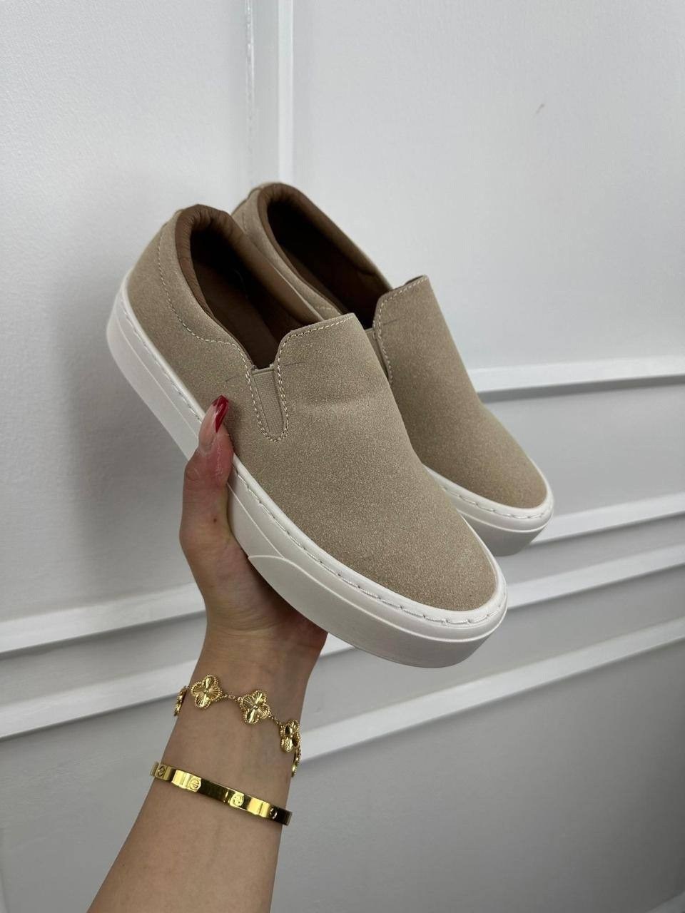 ,женские слипоны,слипоны из натуральной замши,женская ,слипоны