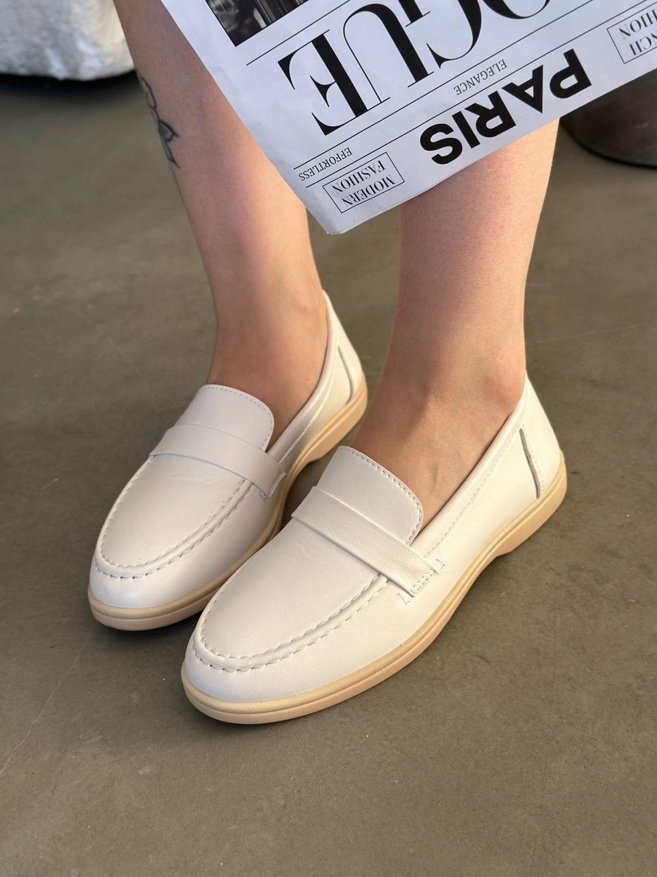 лоферы белые,бежевые лоферы,лоферы женские,рандеву бежевые лоферы,белые лоферы женские