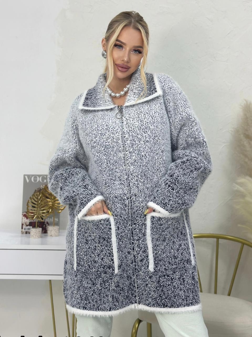 кардиган ангора,кардиган больших размеров на молнии,кардиган,кофта кардиган,кардиган стильный