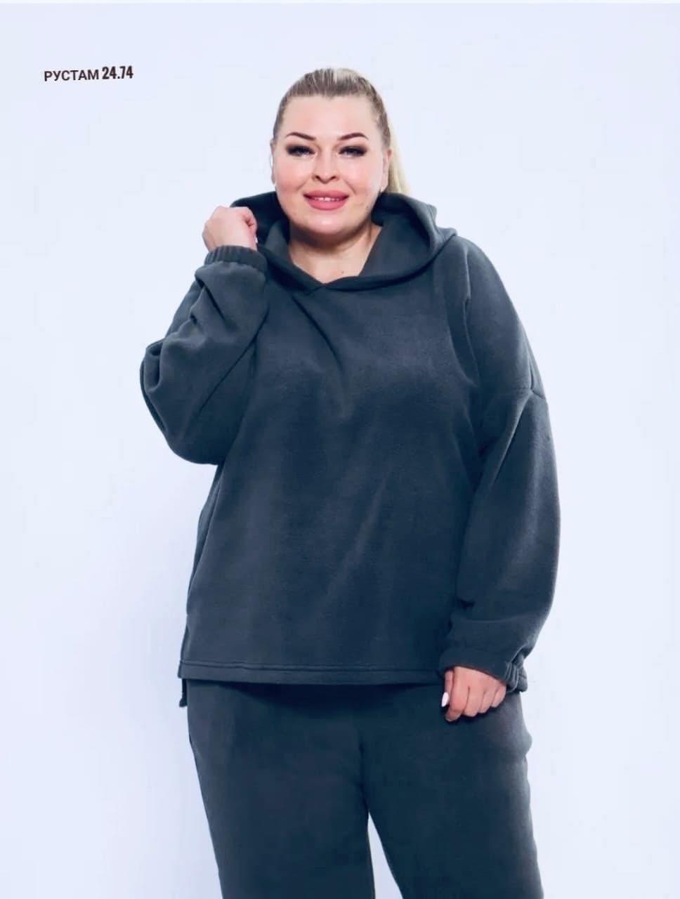 спортивные костюмы на флисе,флисовый костюм женский,костюм с начесом стиль oversize - xx - 399 - изумрудный,костюм женский,костюм с начесом стиль oversize - xxi - изумрудный