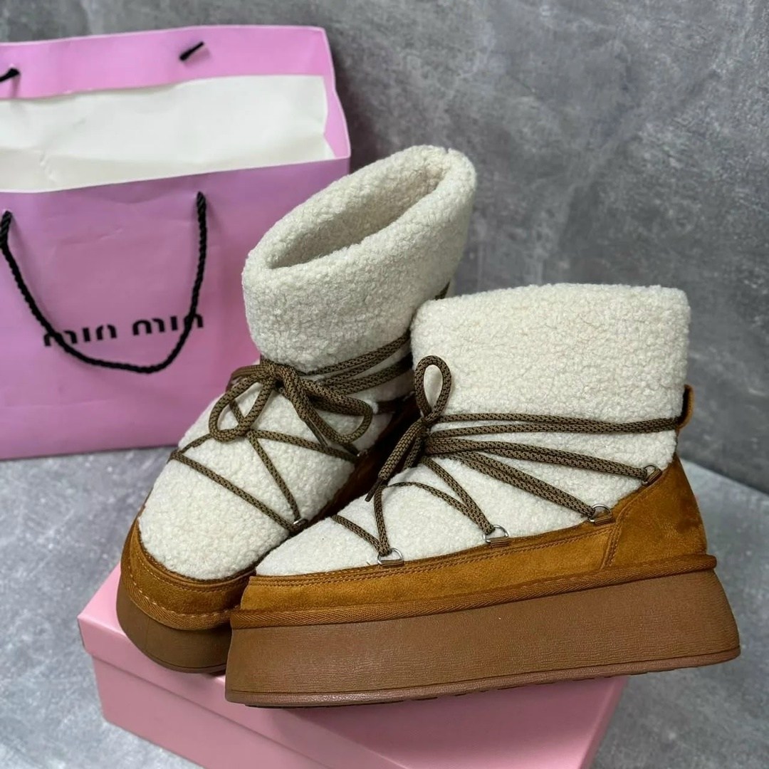 ,угги луноходы меховые на высокой подошве besmoda shoes 256523753,женские угги,дутики,луноходы женские