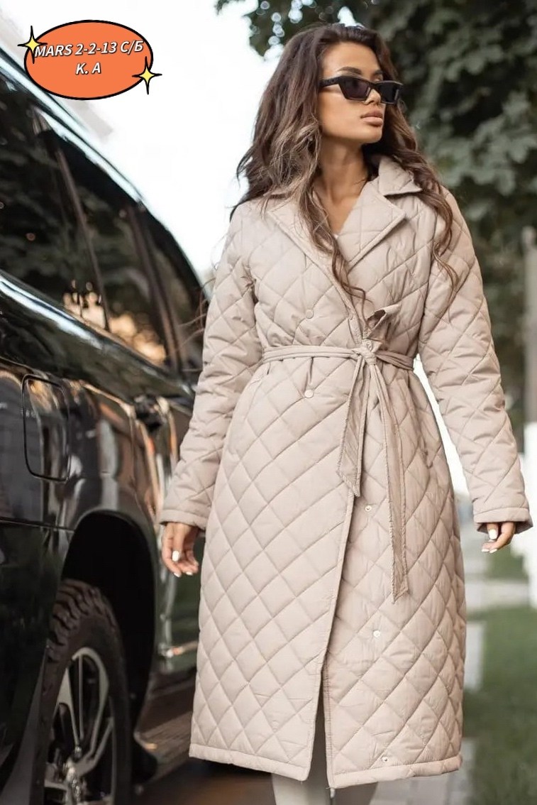 пальто весна-осень стеганое comokod woman,пальто весна-осень стеганое comokod woman цвет бежевый,длинное стеганое пальто,стеганое пальто 2026 2026 тренд,стеганое пальто