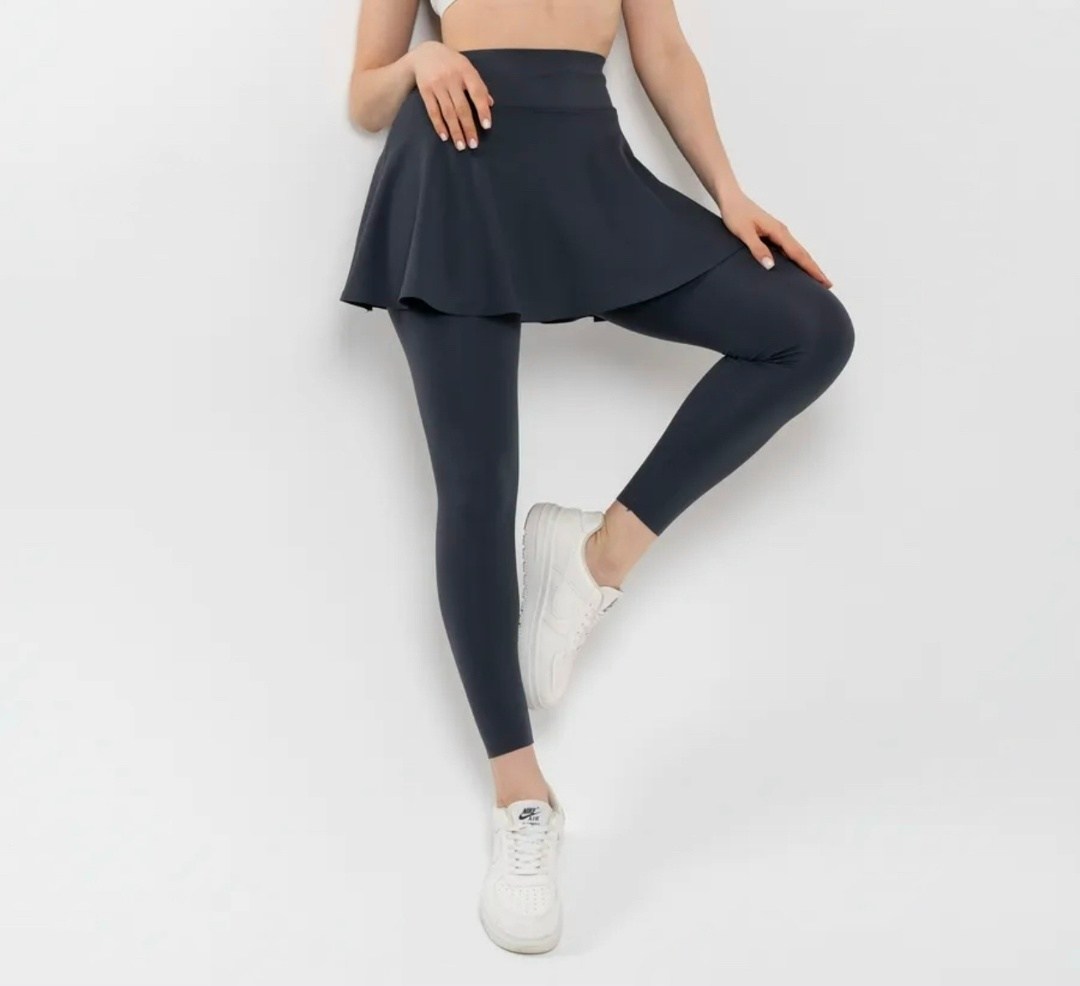 леггинсы спортивные со вшитой юбкой,юбка для фитнеса,мини юбка,юбка с лосинами,joyshaper теннисные леггинсы с юбкой и карманами для женщин
