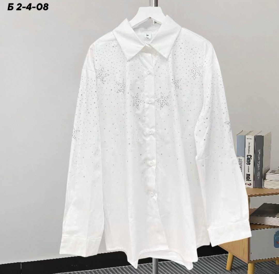 женская рубашка,рубашка в стразах,модная рубашка,блузка со стразами,рубашка с рисунком