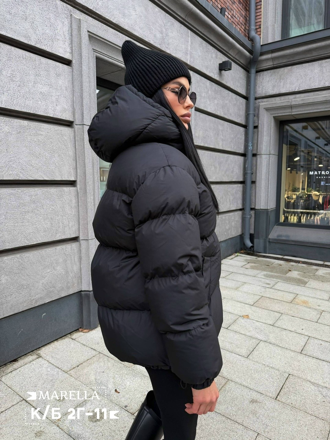 зимняя женская куртка пуховик стёганая с объемным капюшоном reload 8031216,куртка оверсайз,женская зимняя куртка,куртка пуховик,женская демисезонная куртка