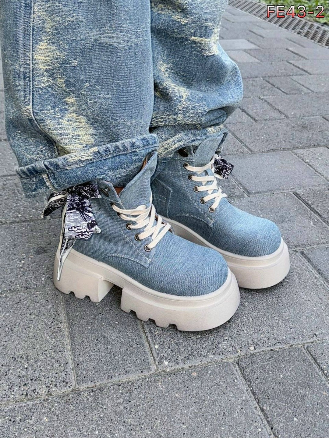 джинсовые ботинки,,женские ботинки,джинсовая ,ботинки модные