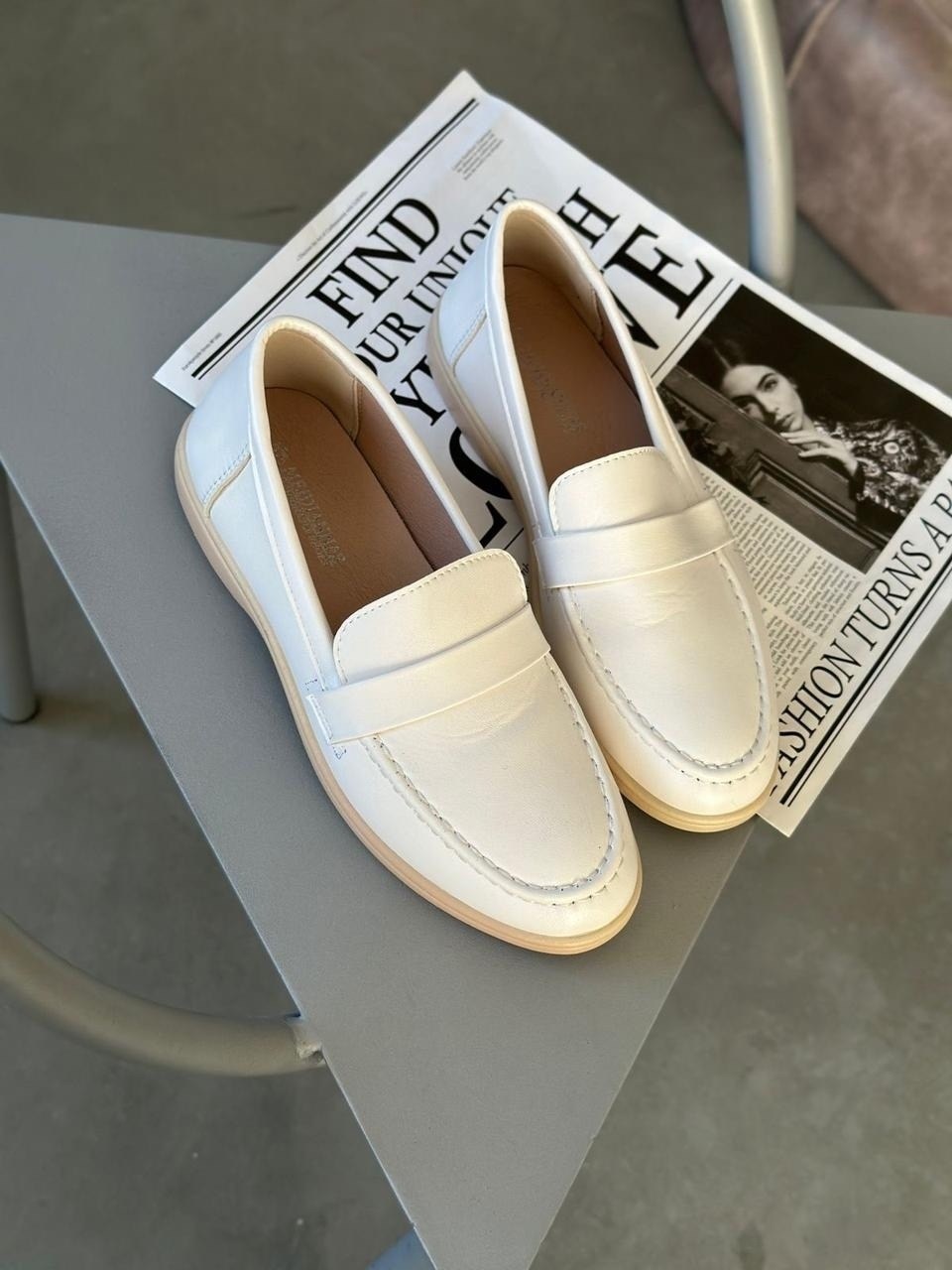 лоферы белые,бежевые лоферы,лоферы женские,рандеву бежевые лоферы,белые лоферы женские