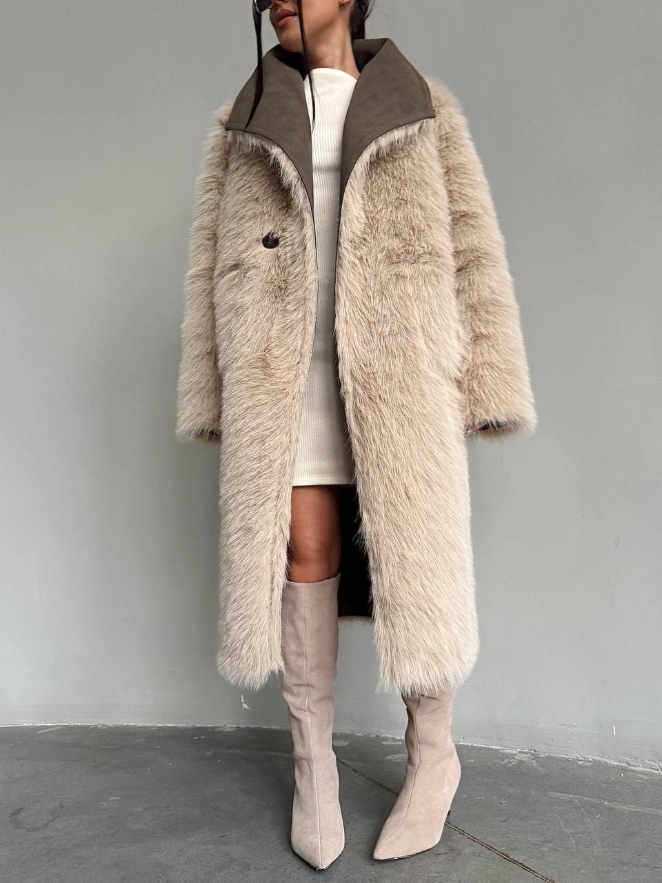 дубленка зимняя,дубленка женская,удлиненная двухстороння шуба - дублёнка,шуба дубленка,женская меховая дублёнка